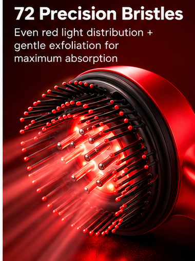 Velloraa's™ – 3-in-1 red light Electric Scalp & Hair Massager